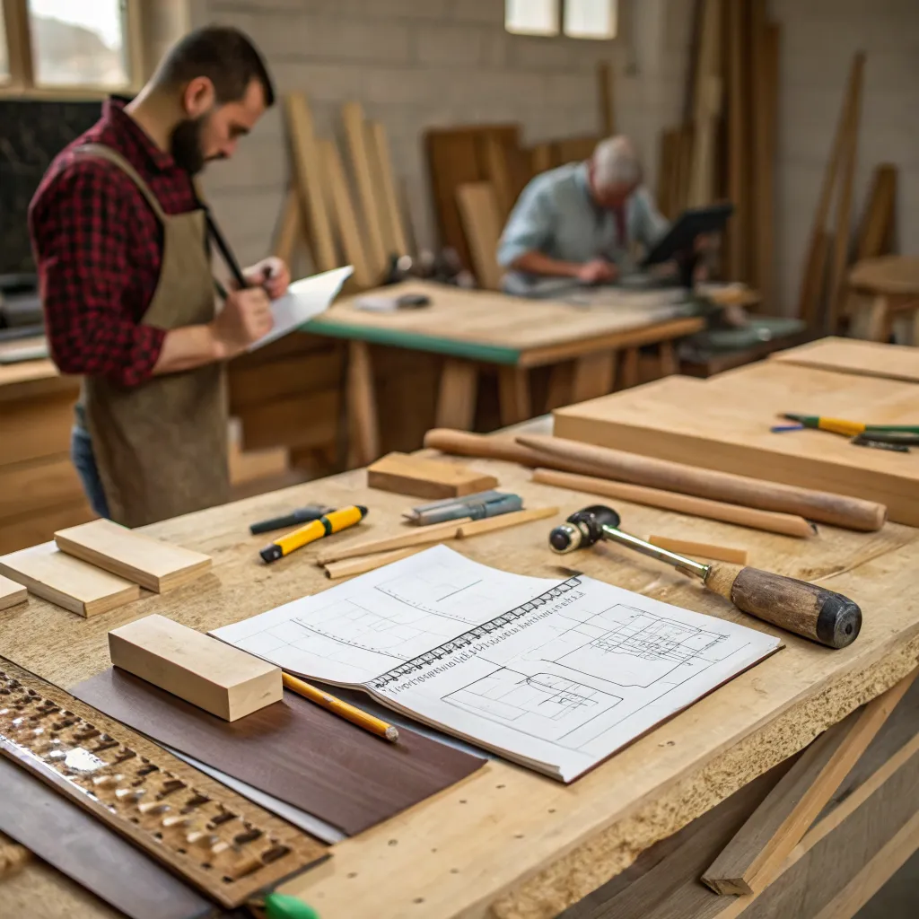 Furniture workshop desk